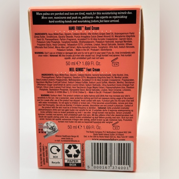 Soap and Glory Feel Good Gift Set: Hand Cream 50 ml and Foot Cream 50 ml - Picture 3 of 4